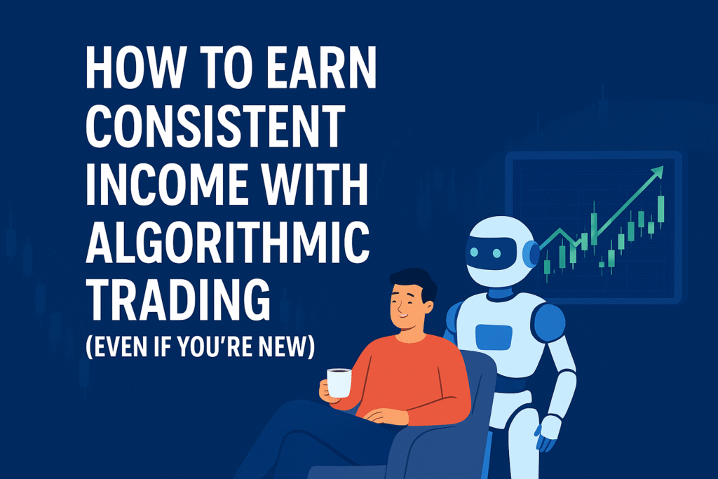 How to earn consistent income with Algorithm Trading - Ai Robot behind a persons back