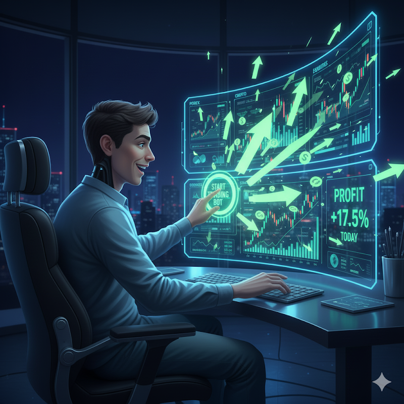 Algorithm System - Beginner trader making profit with AI algorithm