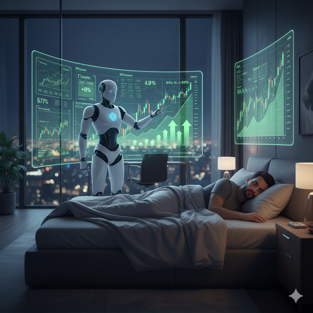 Benefits of Robo Trading - Robot making money while the trader is sleeping